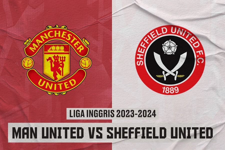 Manchester United vs Sheffield United di Liga Inggris 2023-2024. (Rahmat Ari Hidayat/Skor.id).