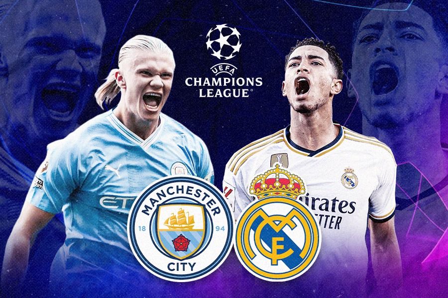Manchester City dan Real Madrid raih kesempurnaan di fase grup Liga Champions 2023-2024. (Dede Sopatal Mauladi/Skor.id).