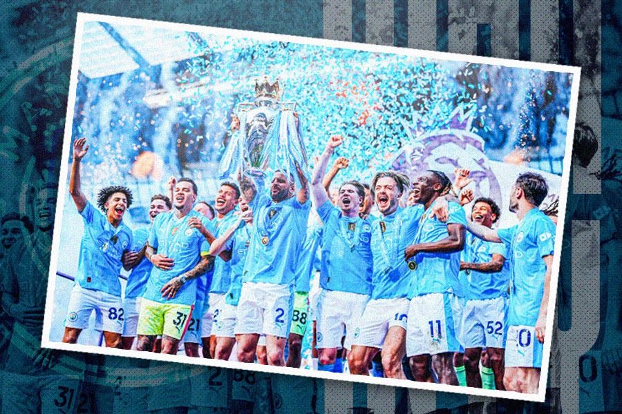 Manchester City berhasil menjadi juara Liga Inggris (Premier League) 2023-2024. (Hendy Andika/Skor.id).
