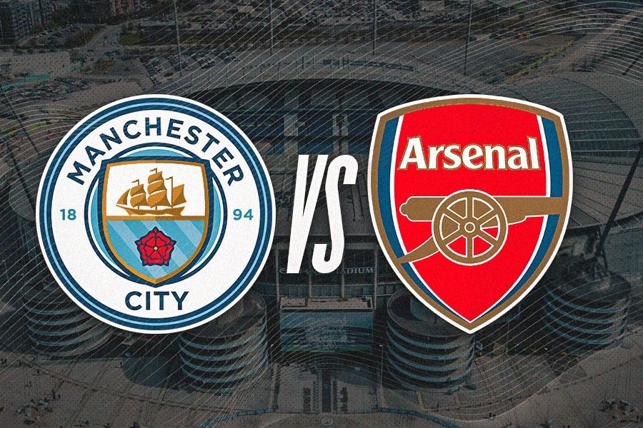 Manchester City vs Arsenal duel big match di Liga Inggris 2023-2024. (Hendy Andika/Skor.id).
