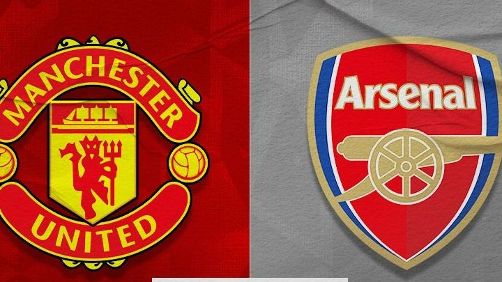 Laga big match di Liga Inggris, Manchester United vs Arsenal. (Dede Sopatal Mauladi/Skor.id).