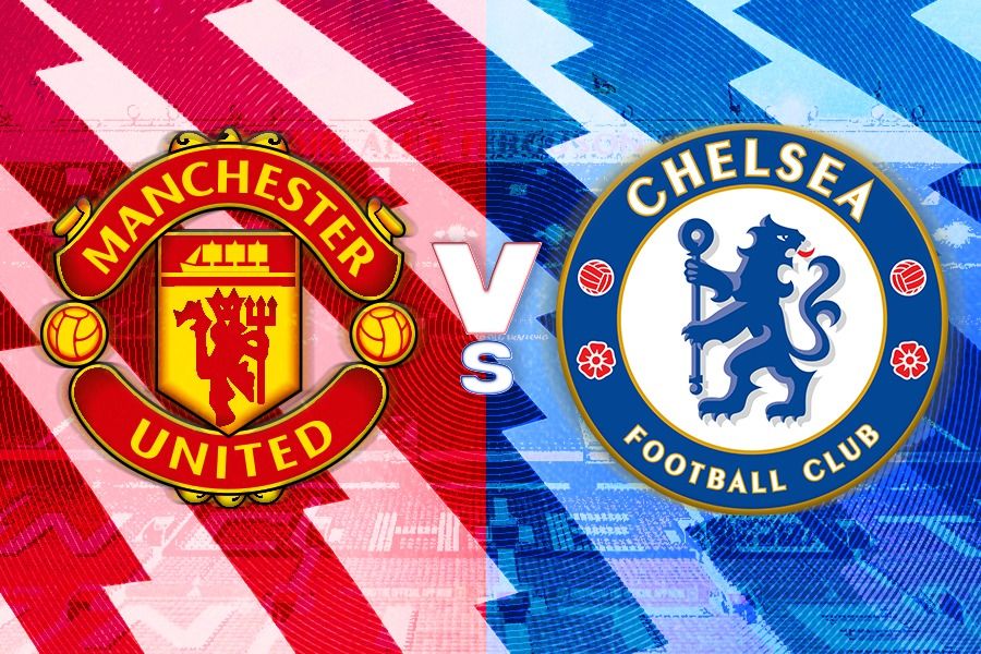 Duel Manchester United vs Chelsea di Liga Inggris. (Grafis: Kevin Bagus Prinusa/Skor.id).