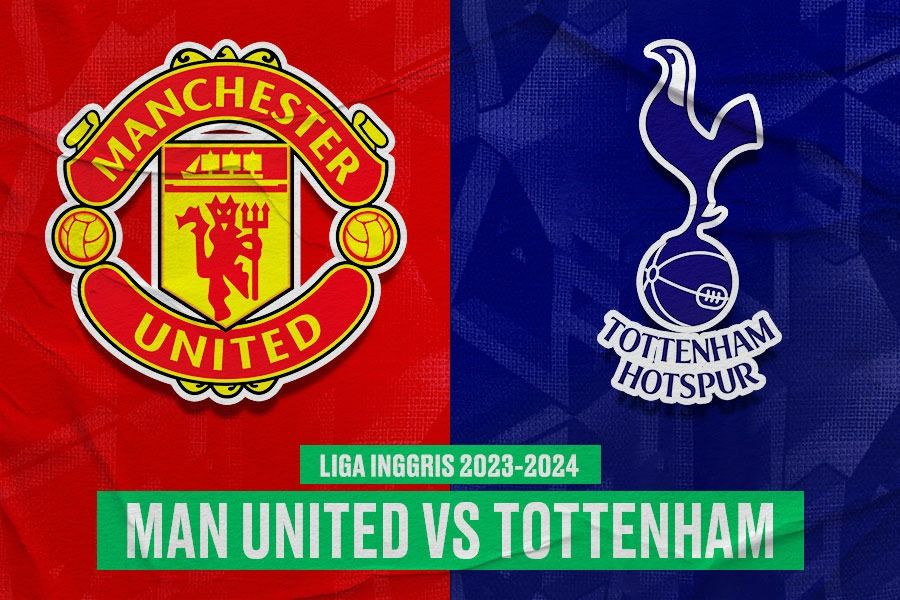 Laga Manchester United vs Tottenham Hotspur di Liga Inggris 2023-2024. (Yusuf/Skor.id).