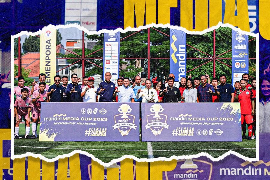 Momen pembukaan Mandiri Media Cup 2023 (Dede Sopatal Mauladi/Skor.id)