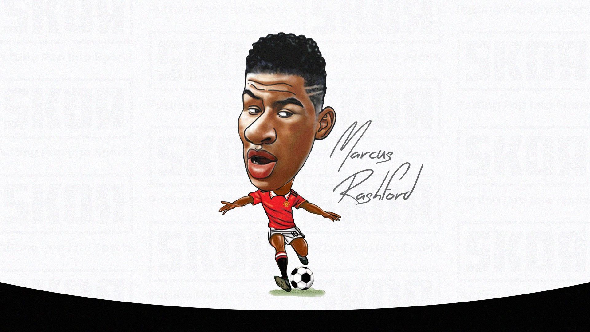 Ilustrasi penyerang Manchester United Marcus Rashford. (Abdul Rohim/Skor.id)