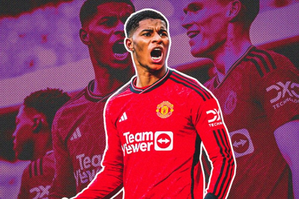 Penyerang Manchester United, Marcus Rashford. (Hendy Andika/Skor.id).