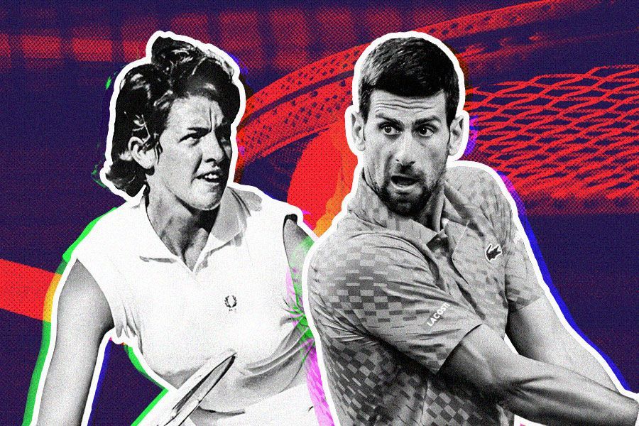 Margaret Court dan Novak Djokovic