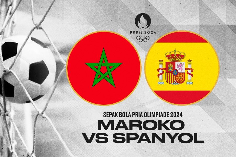 Maroko U-23 dan Spanyol U-23 akan bertemu memperebutkan tiket final Olimpiade 2024. (Rahmat Ari Hidayat/Skor.id).