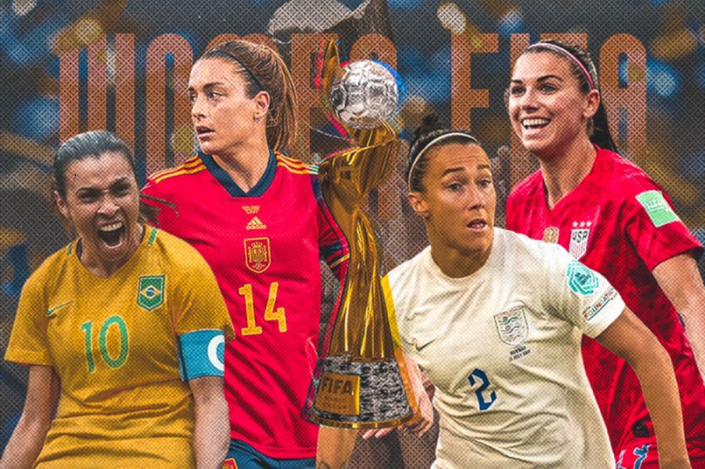 Bintang Piala Dunia Wanita 2023, Marta, Alexia Putellas, Lucy Bronze, dan Alex Morgan. (Hendy AS/Skor.id)