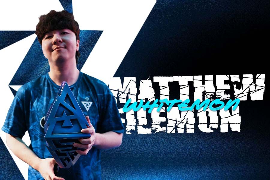Pemain Dota 2 asal Indonesia Matthew "Whitemon" Filemon yang bermain di tim Tundra. (Grafis: Deni Sulaeman/Skor.id)