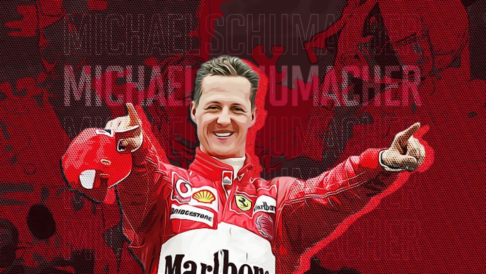 Michael Schumacher (Desain Hendy/Skor.id)