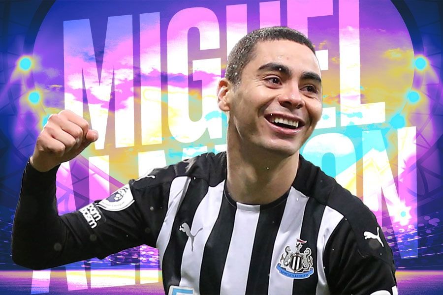 Miguel Almiron bintang Newcastle United. (Yusuf/Skor.id).