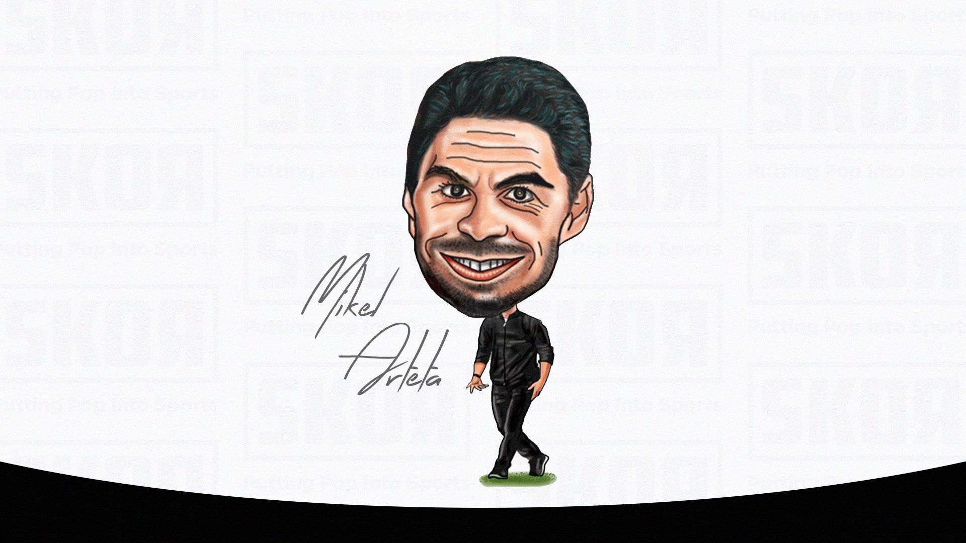 Cover pelatih Arsenal, Mikel Arteta (Abdul Rohim/Skor.id)
