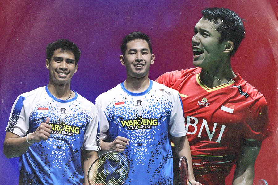 Jonatan Christie (kanan) dan Sabar Karyaman/Moh Reza Pahlevi