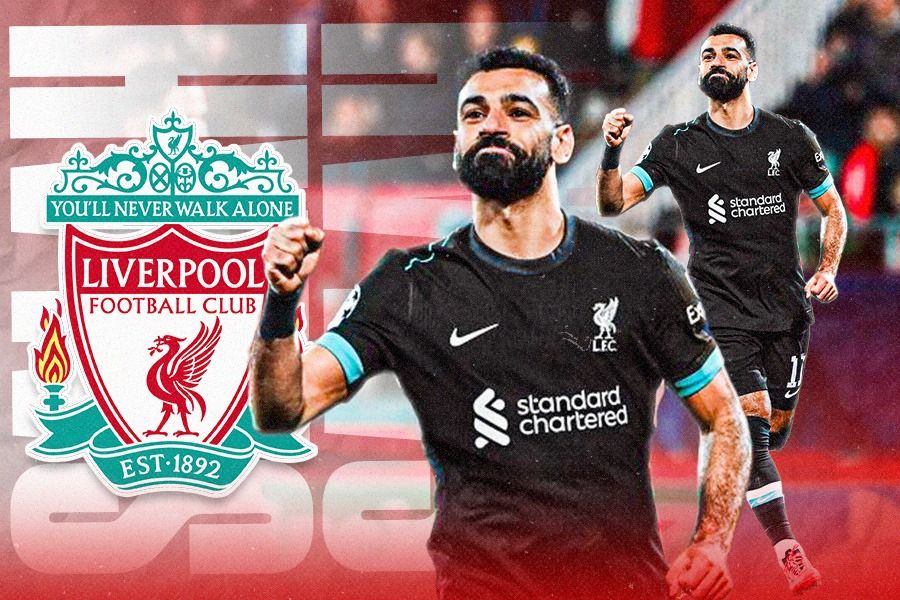 Penyerang sayap Liverpool, Mohamed Salah, cetak gol penalti yang menentukan kemenangan timnya tatas Girona 1-0, Rabu (11/12/2024) dini hari WIB. (Dede Sopatal Mauladi/Skor.id).