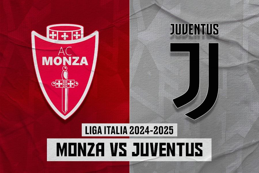 Laga Monza vs Juventus di Liga Italia 2024-2025. (Dede Sopatal Mauladi/Skor.id).