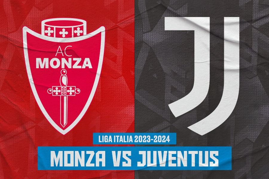 Pertandingan Monza vs Juventus di Liga Italia 2023-2024. (Rahmat Ari Hidayat/Skor.id).