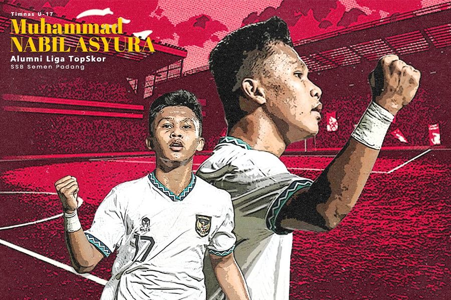 Alumni Liga TopSkor, Muhammad Nabil Asyura masuk skuad timnas U-17 Indonesia yang sedang menjalani TC di Jerman. (Rahmat Ari Hidayat/Skor.id)