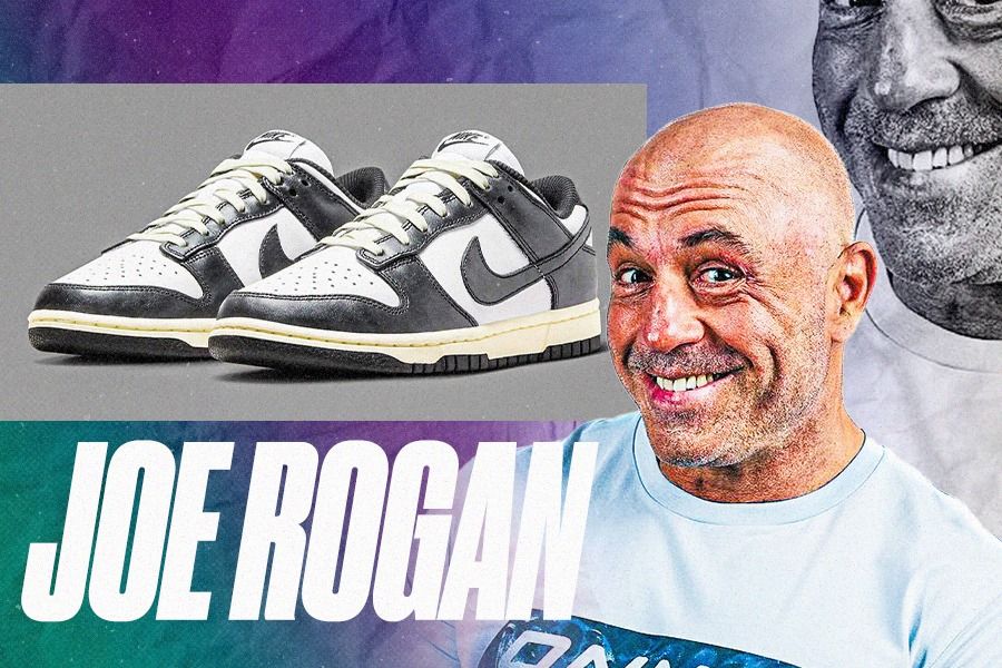 Mungkin belum banyak yang tahu jika komentator UFC Joe Rogan seorang sneakerhead dan itu diperkuat dengan kegemaarannya memakai Nike Dunk Low Panda. (Dede Mauladi/Skor.id)