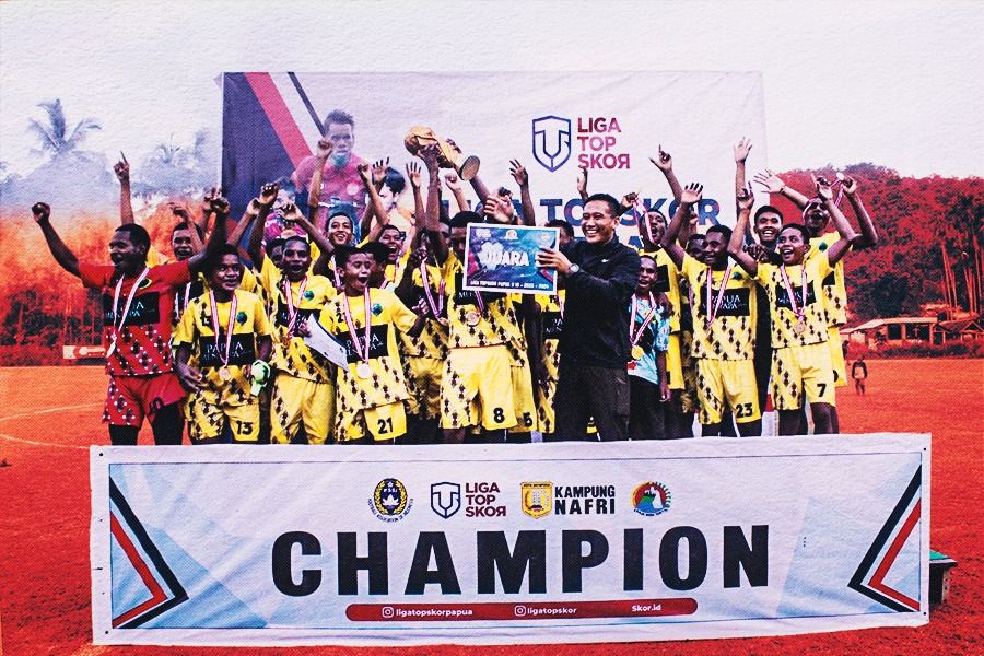 SSB Nafri Juara Liga TopSkor Papua U-15 2023-2024