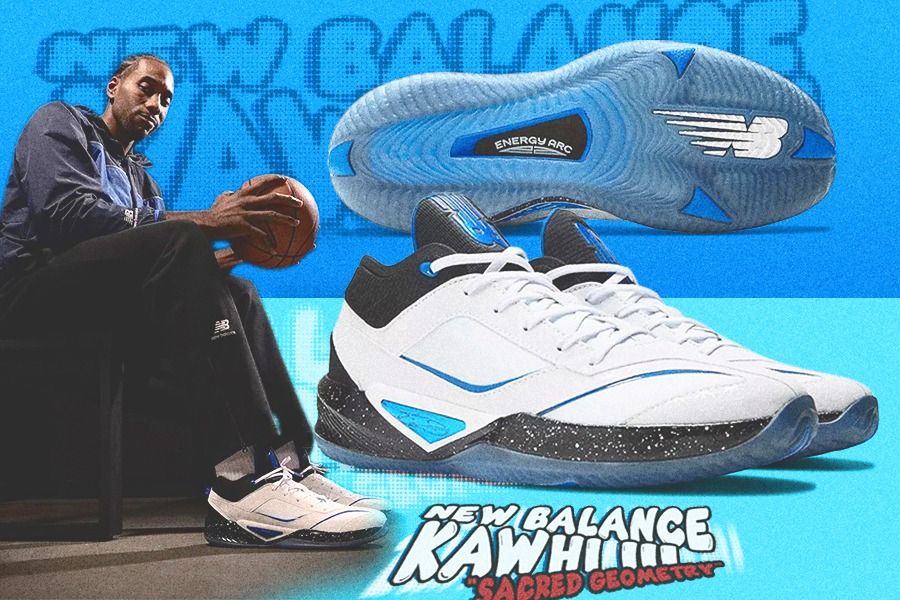 New Balance Kawhi III "Sacred Geometry" menjadi jalur warna baru dari sepatu khas bintang LA Clippers Kawhi Leonard. (Rahmat Ari Hidayat/Skor.id)