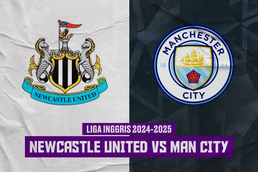 Newcastle United vs Manchester City di Liga Inggris 2024-2025. (Rahmat Ari Hidayat/Skor.id).