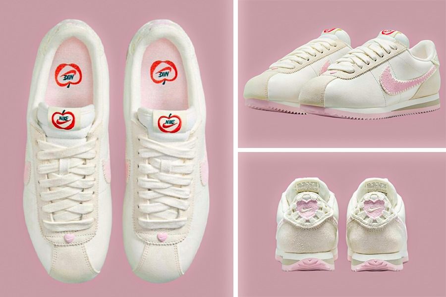 Nike Cortez Valentine’s Day menjadi salah satu sneaker yang akan meramaikan Hari Valentine 2025. (Rahmat Ari Hidayat/Skor.id)