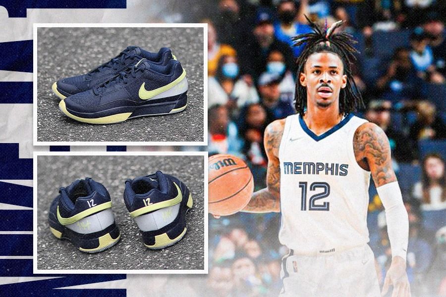 Nike Ja 1 "Murray State" yang merupakan varian terbaru sepatu khas guard Memphis Grizzlies Ja Morant akan muncul dalam beberapa pekan lagi. (Dede Mauladi/Skor.id)