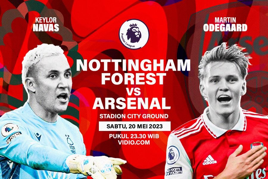 Prediksi dan Link Live Streaming Nottingham Forest vs Arsenal di Liga Inggris 2022-2023