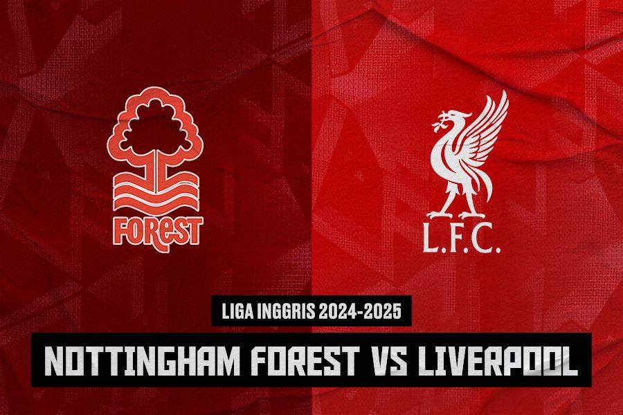 Laga Nottingham Forest vs Liverpool di Liga Inggris 2024-2025. (Jovi Arnanda/Skor.id)>