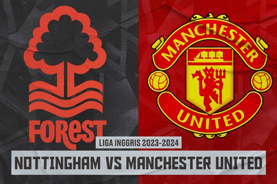 Pertandingan Nottingham Forest vs Man United di Liga Inggris (2023-2024. (Rahmat Ari Hidayat/Skor.id).