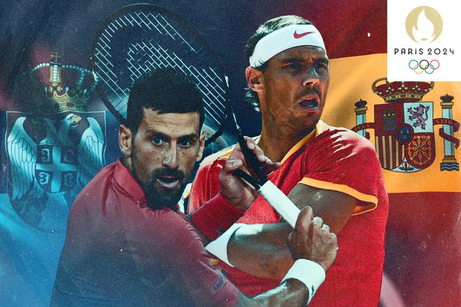 Novak Djokovic vs Rafael Nadal di Olimpiade 2024