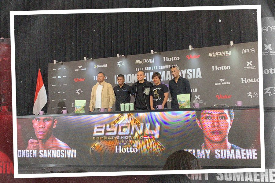 Ongen Sanoksiwi akan memperebutkan sabuk WBA Asia di Byon Combat Showbiz Vol. 4. (Jovi Arnanda/Skor.id)