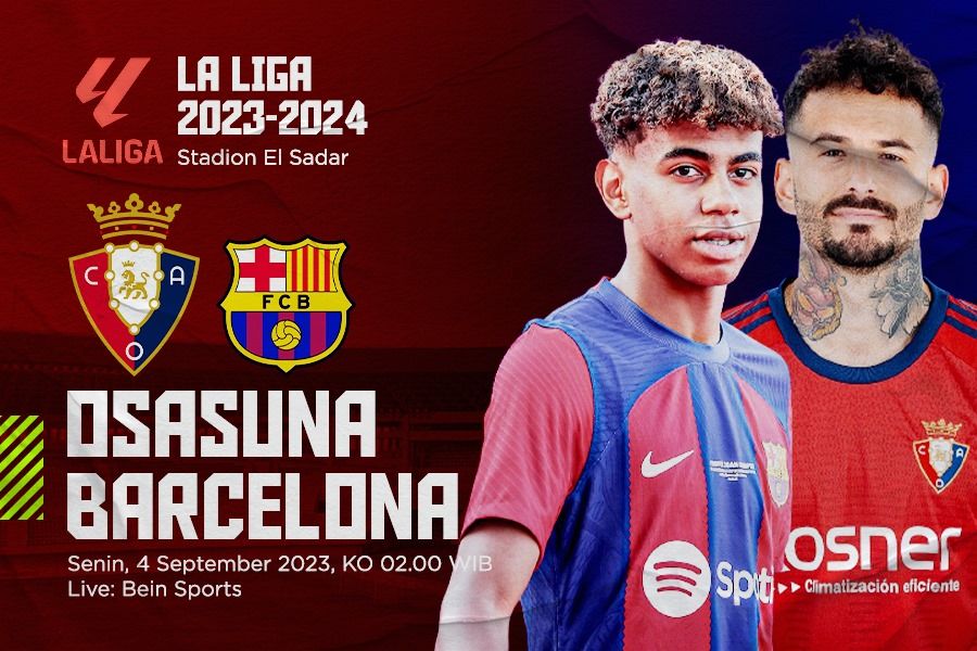 Pertandingan Liga Spanyol mempertemukan Osasuna vs Barcelona, Senin (4/9/2023) dini hari WIB. (Rahmat Ari Hidayat/Skor.id)