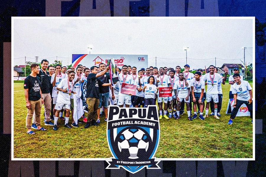 Cover Papua Football Academy juara.