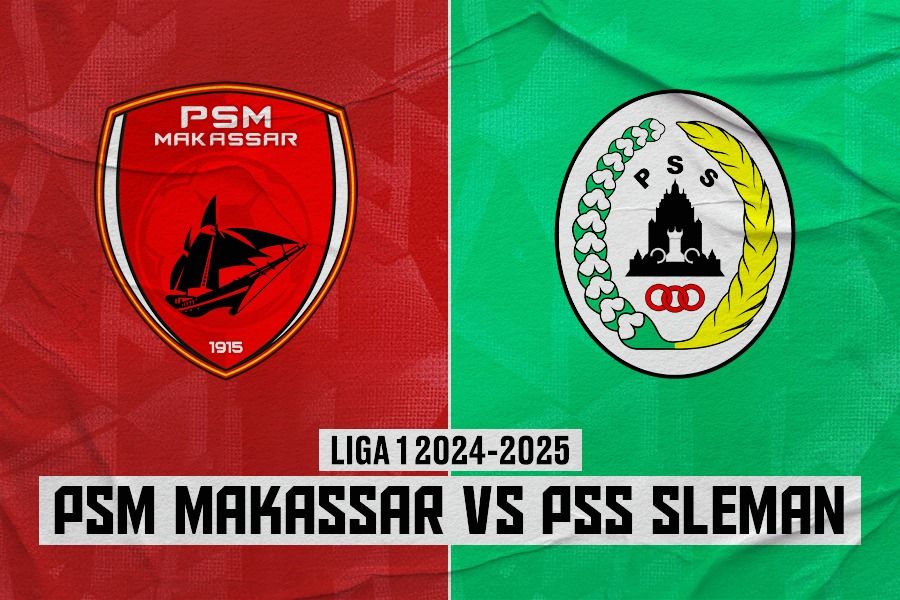 PSM Makassar vs PSS Sleman di pekan ke-14 Liga 1 2024-2025 pada 13 Desember 2024. (Rahmat Ari Hidayat/Skor.id).