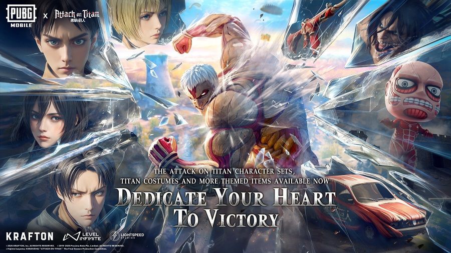 Lanjutan Kolaborasi PUBG Mobile X Attack on Titan. (PUBG Mobile)