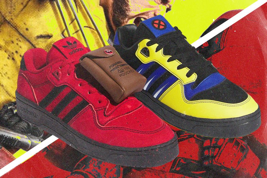 Sepatu kets menjadi salah satu item dari koleksi terbatas Marvel x Adidas edisi Deadpool & Wolverine - (Jovi Arnanda/Skor.id)