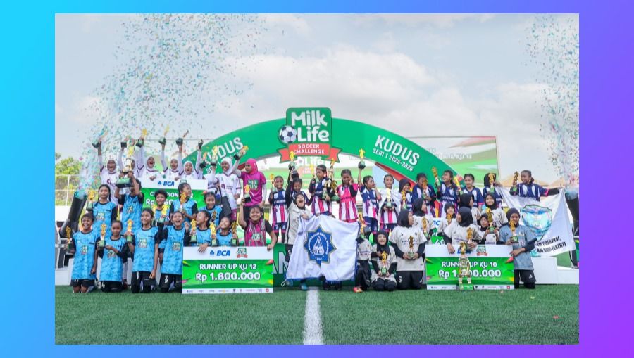 Para pemenang Milklife Soccer Challange Seri 1 2025-2026 Kudus. (Milklife)