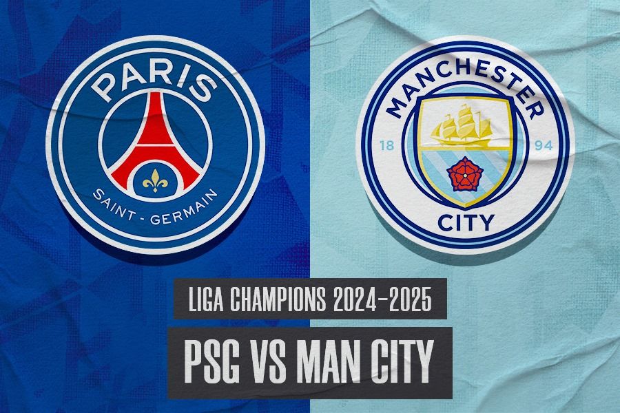 Laga Paris Saint-Germain vs Manchester City. (Hendy Andika/Skor.id).