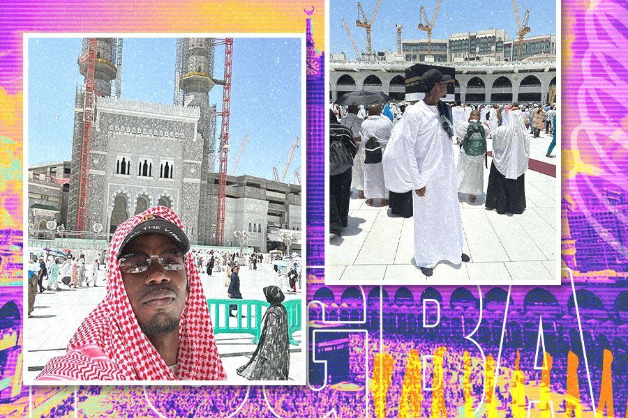 Paul Pogba mengunggah foto sedang mengunjungi kota Mekah, Arab Saudi, 10 Juli 2023. (M. Yusuf/Skor.id).