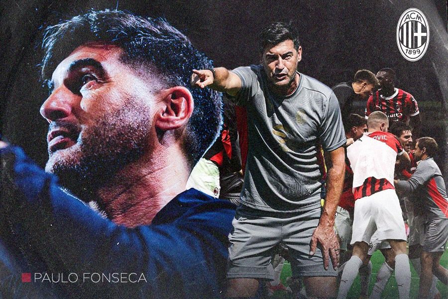 Pelatih AC Milan, Paulo Fonseca. (Yusuf/Skor.id).