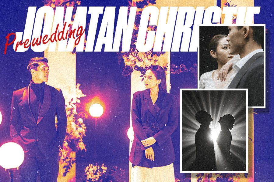Pebulu tangkis tunggal putra Jonatan Christie dan kekasihnya Shania Junianatha sudah melakukan prewedding. (M. Yusuf/Skor.id)