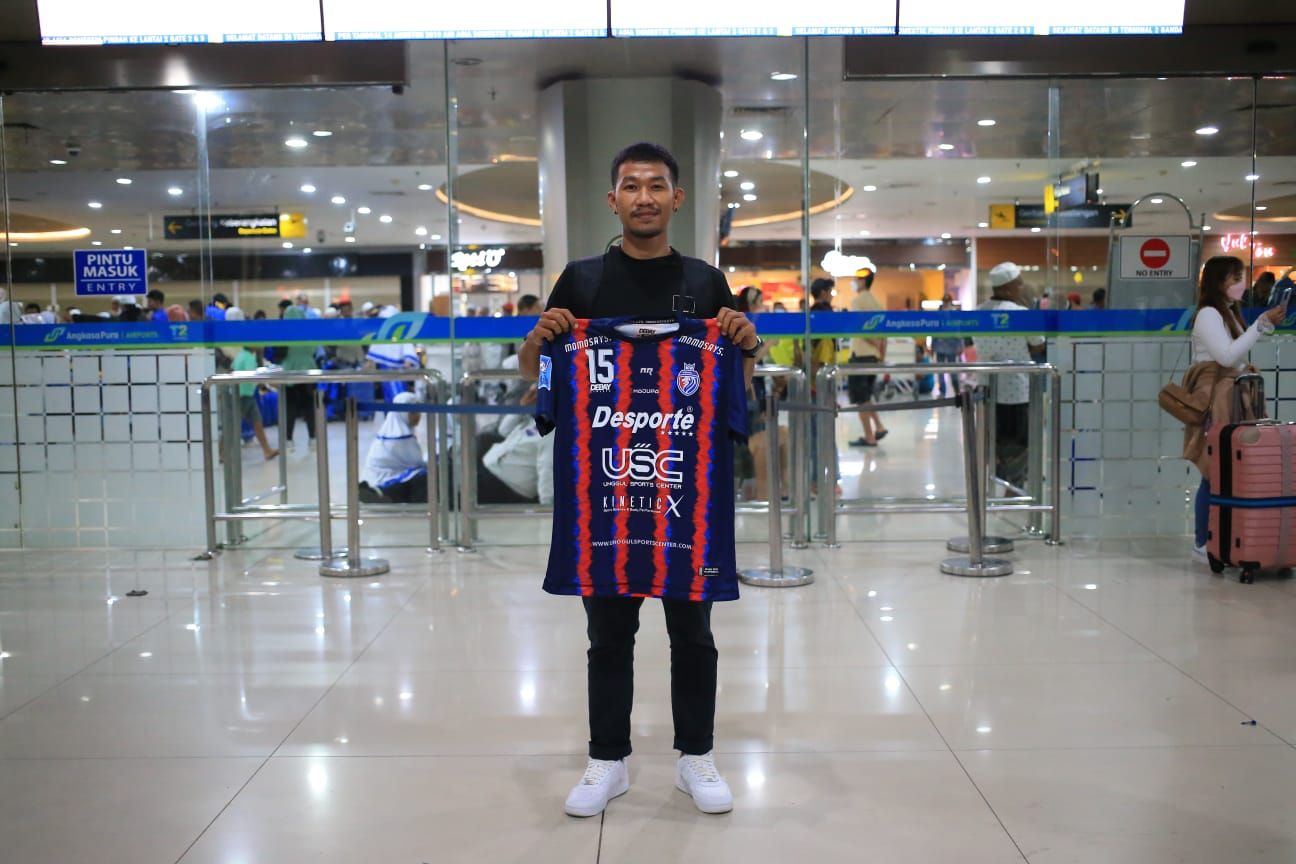 Peerapol Satsue saat tiba di Indonesia untuk membela Unggul FC Malang di Pro Futsal League 2022-2023, Februari 2023.