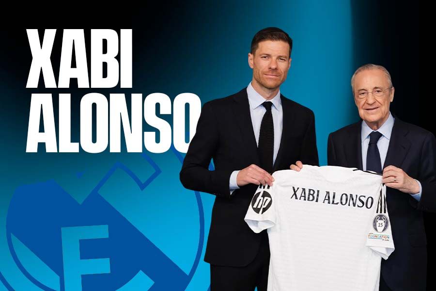Xabi Alonso, kini menangani Real Madrid. (Grafis: Deni Sulaeman/Skor.id).