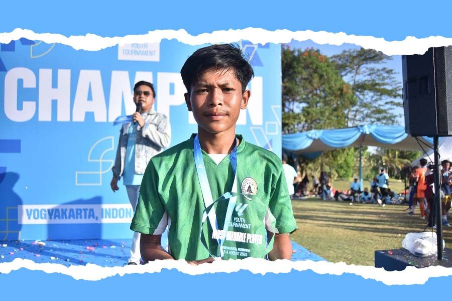 Pemain U-16 PSS Sleman, Farrel Luckyta. (Deni Sulaeman/Skor.id)