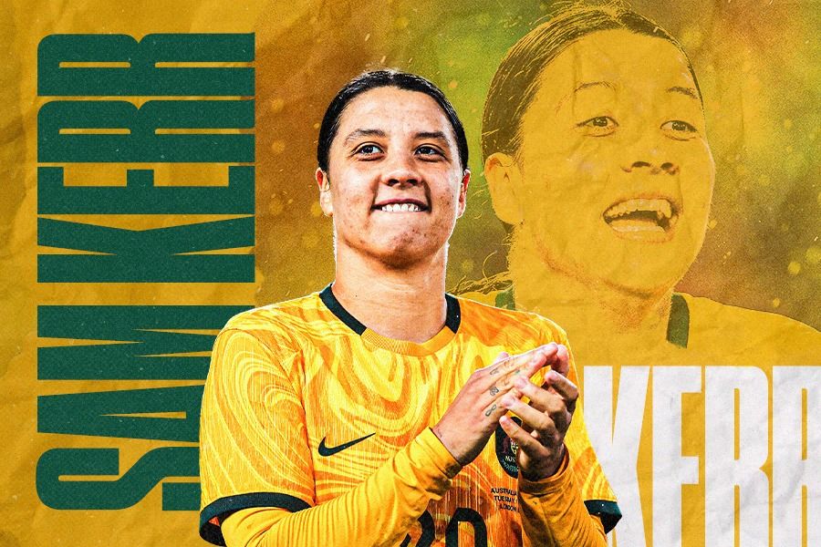 Pemain andalan timnas wanita Australia, Sam Kerr. (Dede Mauladi/Skor.id)