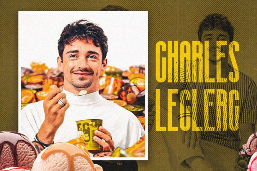 Pembalap Formula 1 dari Tim Scuderia Ferrari Charles Leclerc memulai bisnis es krim yang diberi merek Lec. (Hendy AS/Skor.id)
