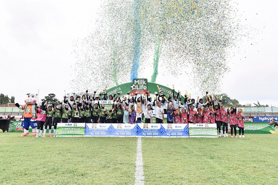 Pemenang MilkLife Soccer Challenge Yogyakarta Seri 1 2025 - 2026. (Milklife)