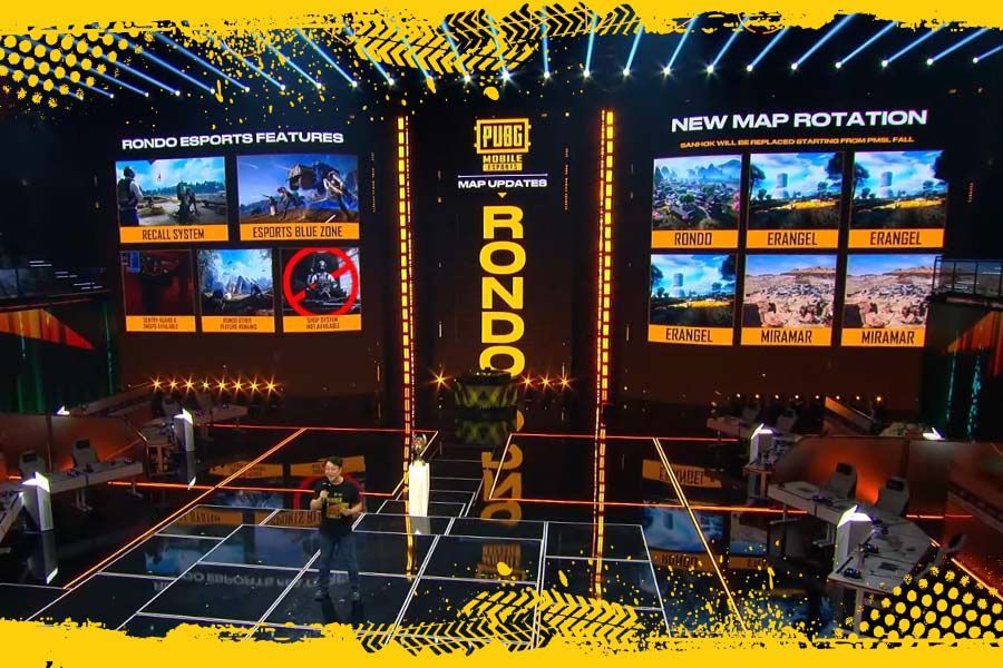 Pengumuman Rondo jadi map kompetitif PUBG Mobile. (Grafis: Deni Sulaeman/Skor.id)